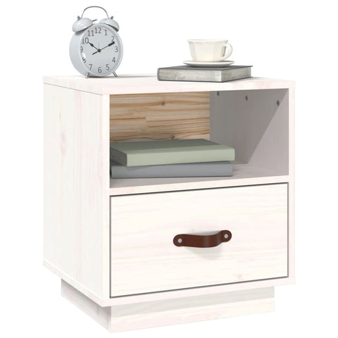 vidaXL Bedside Cabinets 2 pcs White 40x34x45 cm Solid Wood Pine