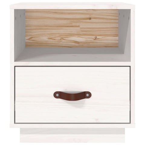 vidaXL Bedside Cabinets 2 pcs White 40x34x45 cm Solid Wood Pine