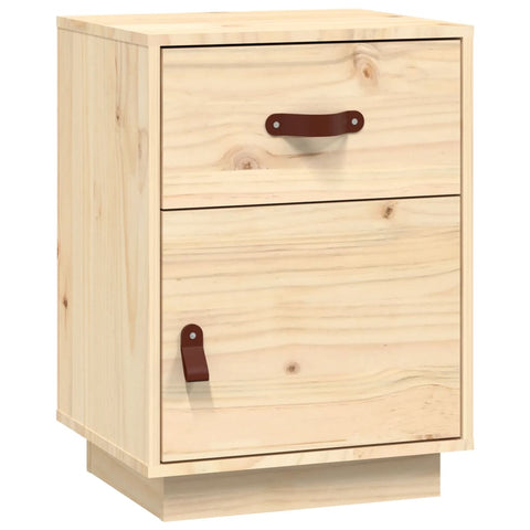 vidaXL Bedside Cabinet 40x34x55 cm Solid Wood Pine
