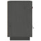 vidaXL Bedside Cabinet Grey 40x34x55 cm Solid Wood Pine