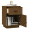 vidaXL Bedside Cabinet Honey Brown 40x34x55 cm Solid Wood Pine