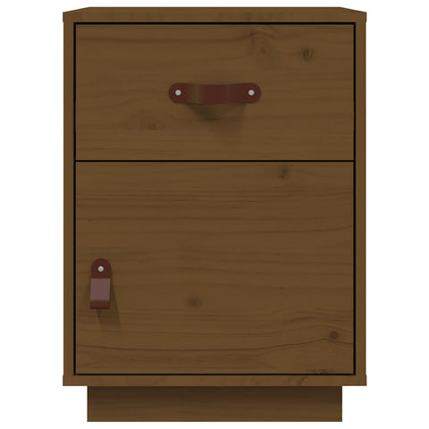 vidaXL Bedside Cabinet Honey Brown 40x34x55 cm Solid Wood Pine