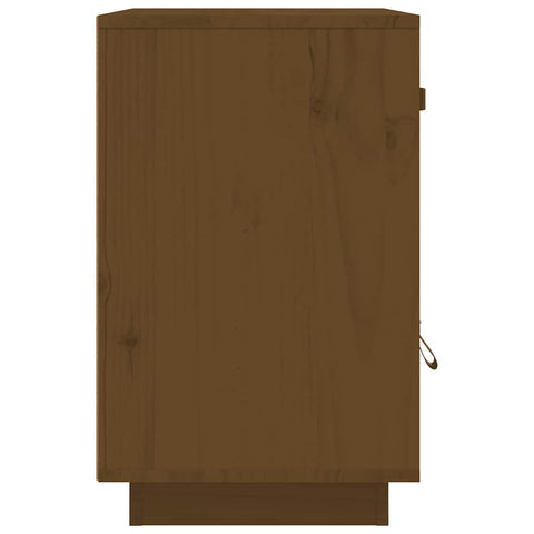 vidaXL Bedside Cabinet Honey Brown 40x34x55 cm Solid Wood Pine