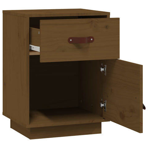 vidaXL Bedside Cabinets 2 pcs Honey Brown 40x34x55 cm Solid Wood Pine