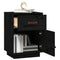 vidaXL Bedside Cabinets 2 pcs Black 40x34x55 cm Solid Wood Pine