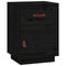 vidaXL Bedside Cabinets 2 pcs Black 40x34x55 cm Solid Wood Pine