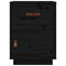 vidaXL Bedside Cabinets 2 pcs Black 40x34x55 cm Solid Wood Pine