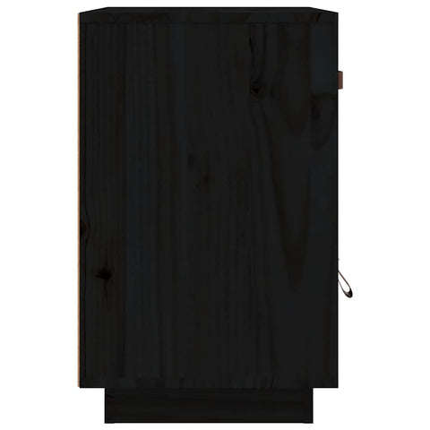 vidaXL Bedside Cabinets 2 pcs Black 40x34x55 cm Solid Wood Pine