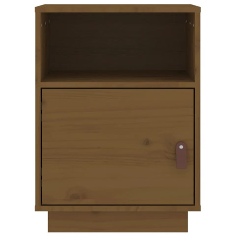 vidaXL Bedside Cabinet Honey Brown 40x34x55 cm Solid Wood Pine