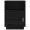 vidaXL Bedside Cabinets 2 pcs Black 40x34x55 cm Solid Wood Pine
