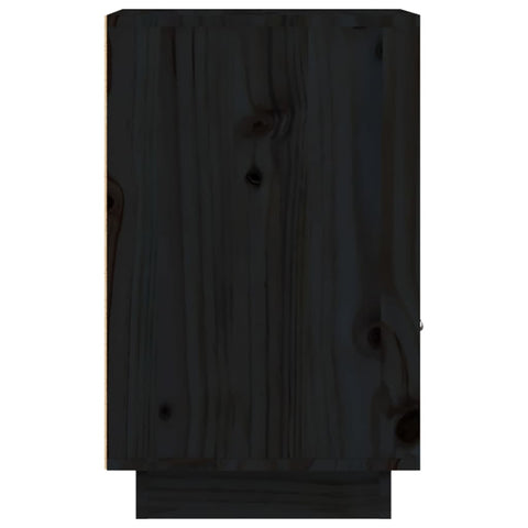 vidaXL Bedside Cabinets 2 pcs Black 40x34x55 cm Solid Wood Pine