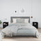 vidaXL Bedside Cabinets 2 pcs Black 40x34x55 cm Solid Wood Pine