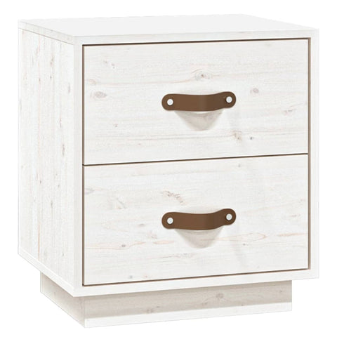 vidaXL Bedside Cabinets 2 pcs White 40x34x45 cm Solid Wood Pine