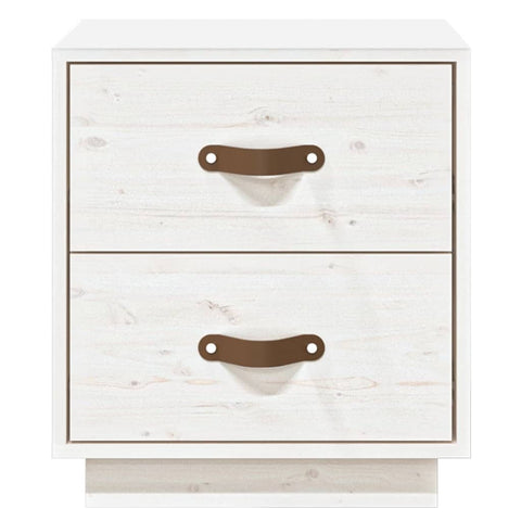 vidaXL Bedside Cabinets 2 pcs White 40x34x45 cm Solid Wood Pine