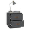 vidaXL Bedside Cabinets 2 pcs Grey 40x34x45 cm Solid Wood Pine