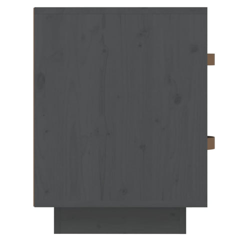 vidaXL Bedside Cabinets 2 pcs Grey 40x34x45 cm Solid Wood Pine