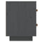 vidaXL Bedside Cabinets 2 pcs Grey 40x34x45 cm Solid Wood Pine