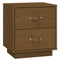 vidaXL Bedside Cabinet Honey Brown 40x34x45 cm Solid Wood Pine