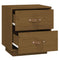 vidaXL Bedside Cabinet Honey Brown 40x34x45 cm Solid Wood Pine