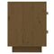 vidaXL Bedside Cabinet Honey Brown 40x34x45 cm Solid Wood Pine