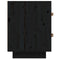 vidaXL Bedside Cabinet Black 40x34x45 cm Solid Wood Pine