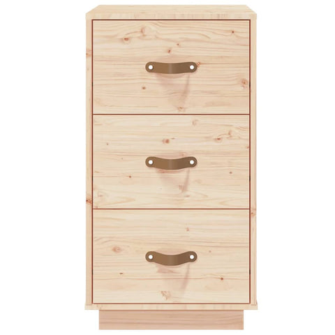 vidaXL Bedside Cabinet 40x40x75 cm Solid Wood Pine