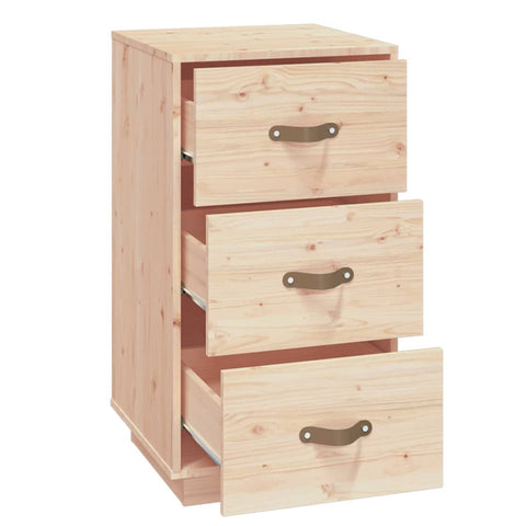 vidaXL Bedside Cabinet 40x40x75 cm Solid Wood Pine