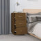 vidaXL Bedside Cabinet Honey Brown 40x40x75 cm Solid Wood Pine