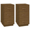 vidaXL Bedside Cabinets 2 pcs Honey Brown 40x40x75 cm Solid Wood Pine