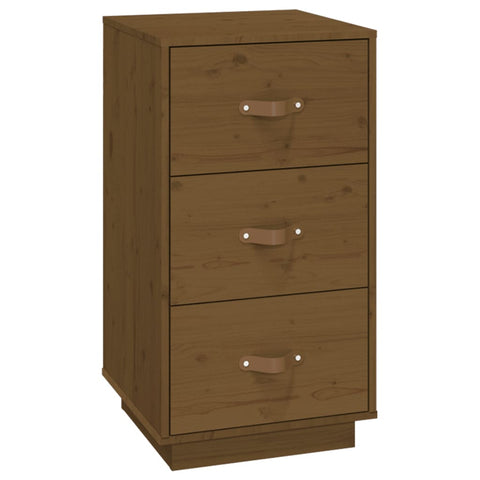 vidaXL Bedside Cabinets 2 pcs Honey Brown 40x40x75 cm Solid Wood Pine