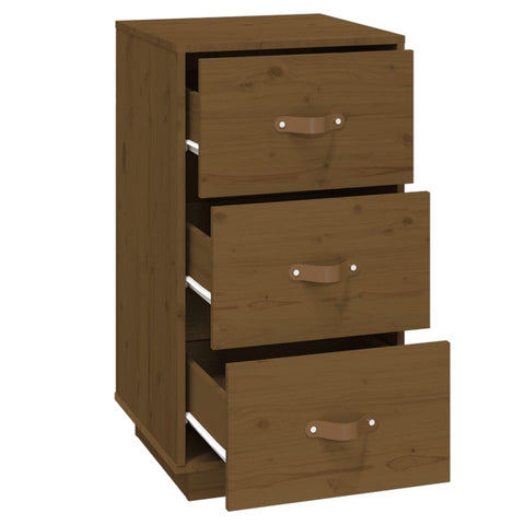 vidaXL Bedside Cabinets 2 pcs Honey Brown 40x40x75 cm Solid Wood Pine