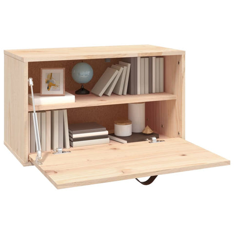 vidaXL Wall Cabinet 60x30x35 cm Solid Wood Pine