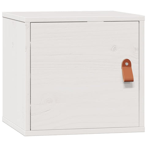 vidaXL Wall Cabinet White 31.5x30x30 cm Solid Wood Pine