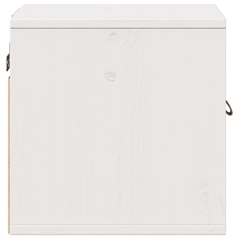 vidaXL Wall Cabinet White 31.5x30x30 cm Solid Wood Pine