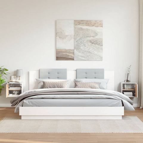 vidaXL Wall Cabinets 2 pcs White 31.5x30x30 cm Solid Wood Pine