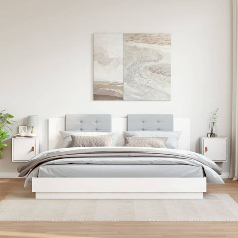 vidaXL Wall Cabinets 2 pcs White 31.5x30x30 cm Solid Wood Pine