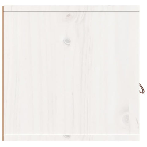 vidaXL Wall Cabinet White 60x30x30 cm Solid Wood Pine