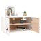 vidaXL Wall Cabinet White 60x30x30 cm Solid Wood Pine