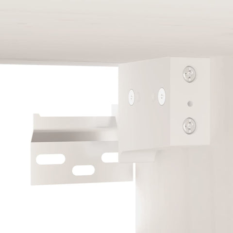 vidaXL Wall Cabinet White 60x30x30 cm Solid Wood Pine
