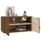vidaXL Wall Cabinet Honey Brown 60x30x30 cm Solid Wood Pine