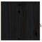 vidaXL Wall Cabinets 2 pcs Black 80x30x30 cm Solid Wood Pine