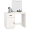 vidaXL Dressing Table White 95x50x134 cm Solid Wood Pine