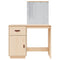 vidaXL Dressing Table with LED 95x50x133.5 cm Solid Wood Pine