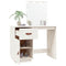 vidaXL Dressing Table with LED White 95x50x133.5 cm Solid Wood Pine