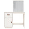 vidaXL Dressing Table with LED White 95x50x133.5 cm Solid Wood Pine