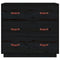 vidaXL Sideboard Black 80x40x75 cm Solid Wood Pine