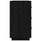 vidaXL Sideboard Black 80x40x75 cm Solid Wood Pine