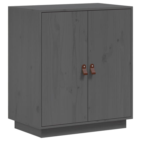 vidaXL Sideboard Grey 65,5x40x75 cm Solid Wood Pine
