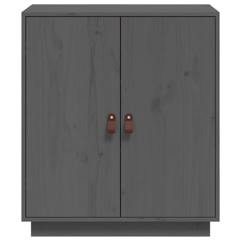vidaXL Sideboard Grey 65,5x40x75 cm Solid Wood Pine