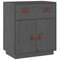 vidaXL Sideboard Grey 65.5x40x75 cm Solid Wood Pine